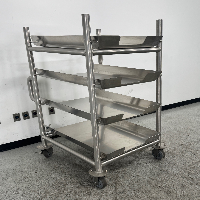 Consumables Stainless Steel Rolling Cart image 1
